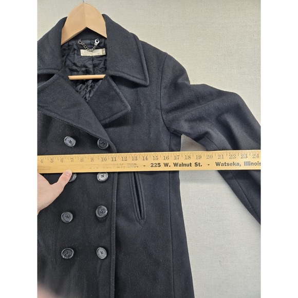 J. Crew Wool Blend Pea Coat Thinsulate Lined Womens XS  Double Breasted - Picture 4 of 11